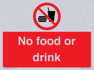 No food or drink